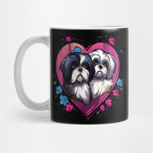 Shih Tzu Couple Valentine Mug